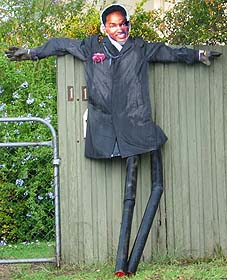 Famous celebrity actor scarecrow
